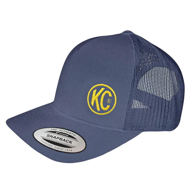Kc Hilites 70214 Navy Curved Trucker Hat – One Size Fits Most 1