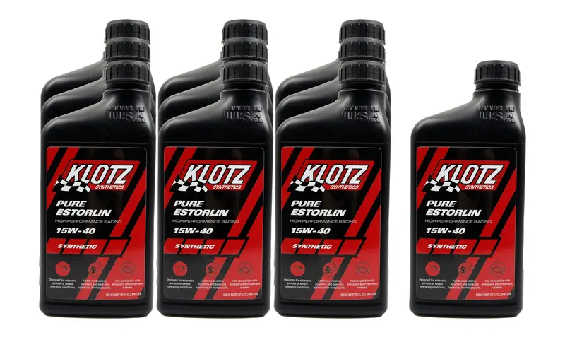 Klotz Ke-954-10 Pure Estorlin Synthetic Motor Oil – 15W-40, 10-Quart Case 1