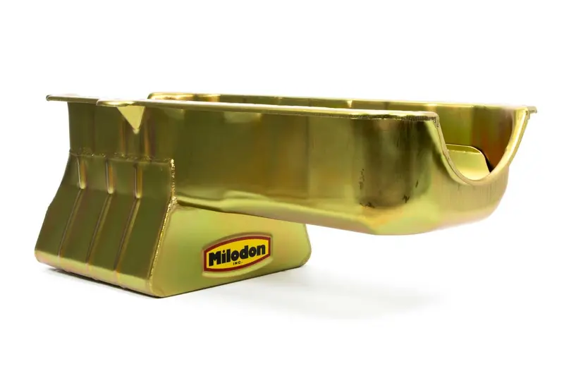 Milodon 30907 6-Quart Sbc Oil Pan With Right-Hand Dipstick 1