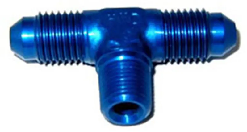 Nos 17260Nos Blue -4An To -4An To 1/8” Npt Flare-To-Pipe Fitting Tee 1
