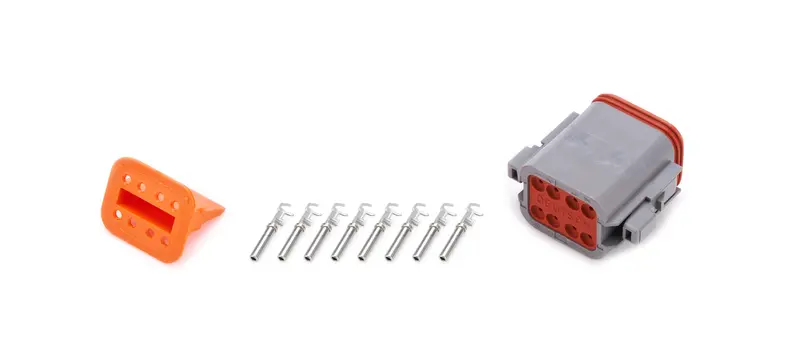 Quickcar Racing Deutsch 8-Pin Electrical Plug – Weatherproof Connector For Race Wiring Harnesses 1