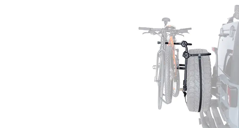 Rhino-Rack Rbc025 Spare Tire Mounted Bike Carrier – Universal Fit For Rear Wheel Carrying 1