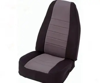 Smittybilt Neoprene Rear Seat Covers – Black/Charcoal, Compatible With 2003–2006 Jeep Wrangler Tj/Lj 1