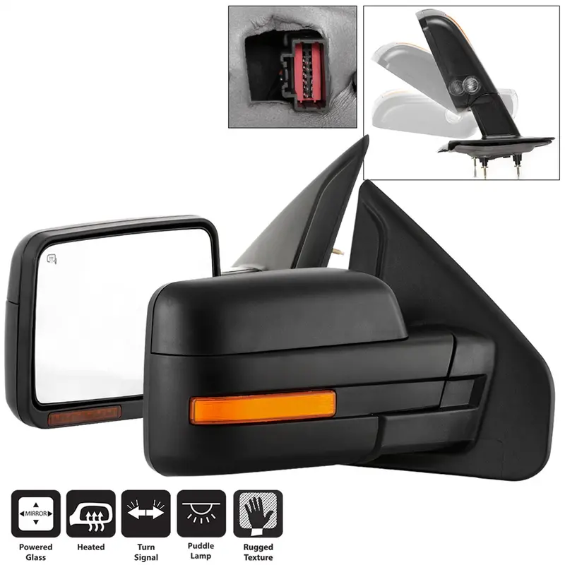 Spyder Auto Oem Power-Heated Sequential Led Side Mirror Set – Amber Turn Signals 1