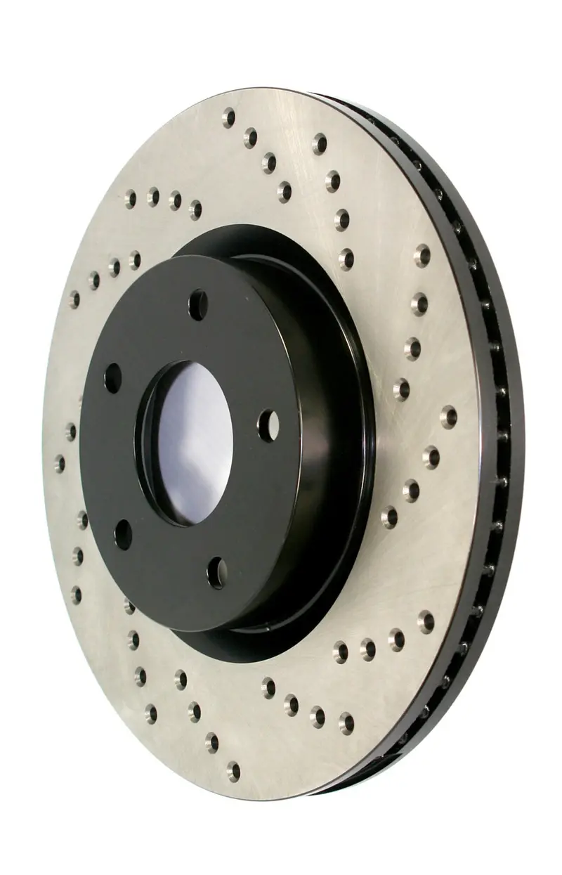 Stoptech 128.40090R Stoptech Sport Cross Drilled Brake Rotor; Front Right 1