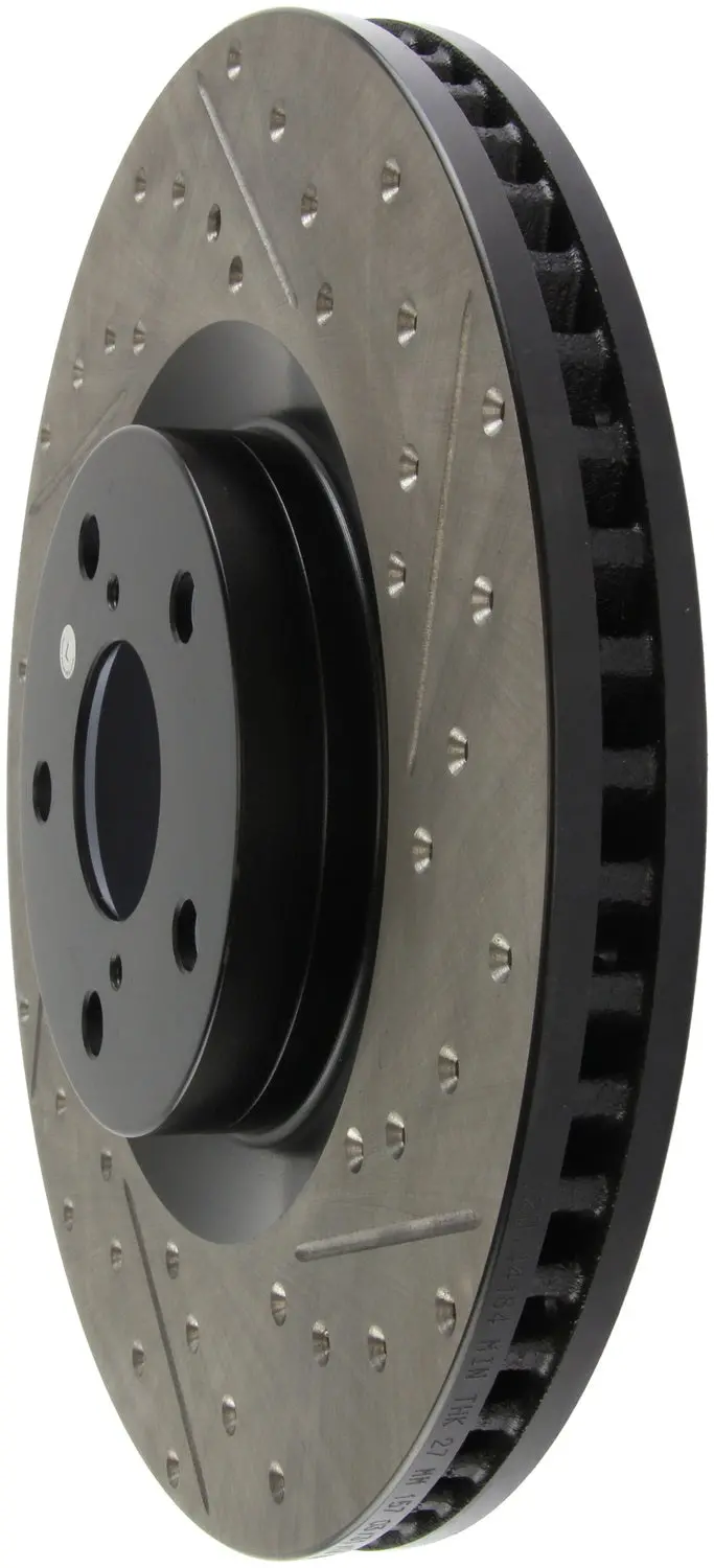 Stoptech Sport Front Left Brake Rotor – Drilled And Slotted Design (127.44184L) 1