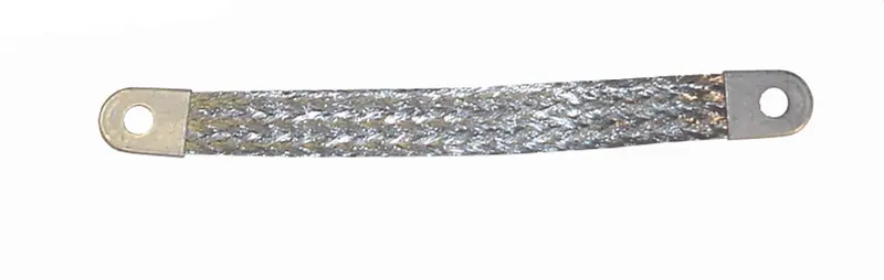 Taylor Cable 4-Gauge Tinned Copper Grounding Strap (8" Length) 1