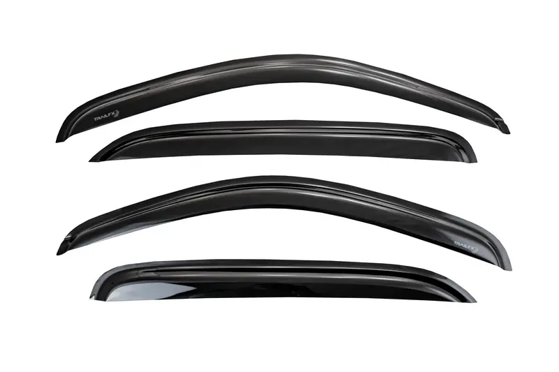 Trailfx Low-Profile Smoke Acrylic Tape-On Window Trim Set – Four-Piece Kit For Modern Vehicles 1