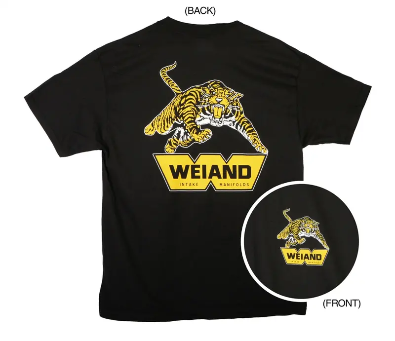 Weiand 10007-Smwnd Tiger Graphic T-Shirt – Black, Small Size 1